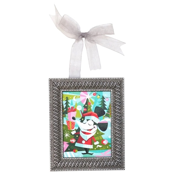 Disney Parks WonderGround Jeff Granito "Santa Mickey Mouse"  Mini Canvas - Picture 1 of 1